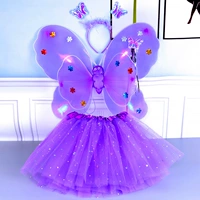 Фонарь фиолетовых крыльев+голова -обруч+магическая палка+марлевая юбка