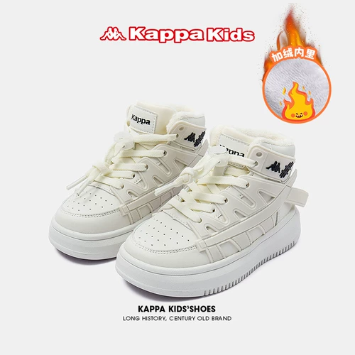 Детские флисовые туфли, высокая белая обувь, демисезонные кроссовки для мальчиков, 2022