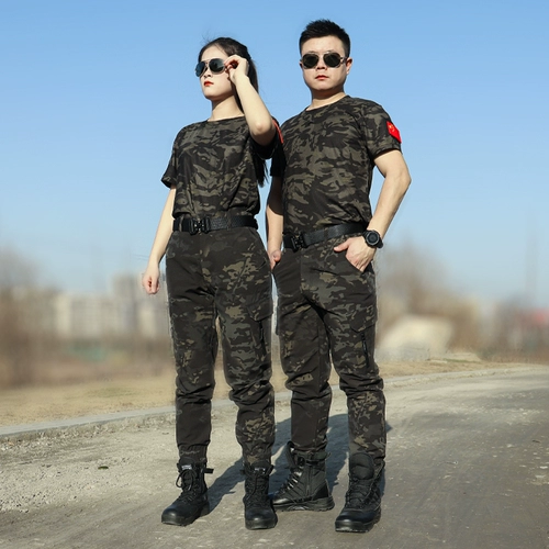 Камуфляжная летняя быстросохнущая футболка, короткий рукав