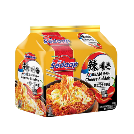 Sedaap辉英喜达韩式拌面火鸡面芝士方便面速食泡面
