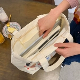 Оригинальный шоппер, милый тканевый мешок, подходит для студента, ручная роспись