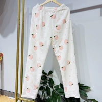 Фланелевые белые штаны