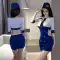 Nhật Bản gợi cảm sinh viên mặc jk đồng phục phù hợp với tinh khiết ham muốn phong cách hot girl đại học phong cách thủy thủ phù hợp với áo liền quần áo ngủ ngắn phong cách 