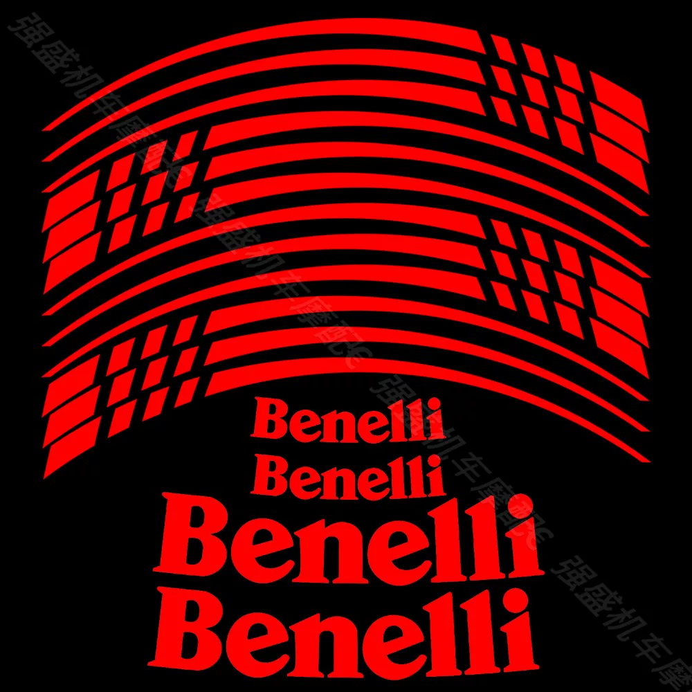 rim sticker set red benelli #1