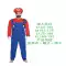 Halloween cosplay anime trang phục cha mẹ-con chơi người lớn và trẻ em Mario quần áo Super Mario áo liền quần 