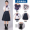 Short sleeved+navy half skirt set