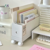 Пластиковая настольная портативная коробка для хранения, универсальный ящик для хранения для школьников для документов