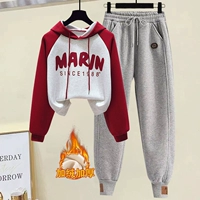 Красные утепленные штаны