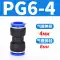 nối khí nén Ống khí nén áp suất cao lắp ghép cắm nhanh đầu nối PU có đường kính thay đổi PG4 6 8 10 12 14 16 đầu nối ống hơi khí nén đầu nối ống khí nén Đầu nối khí nén