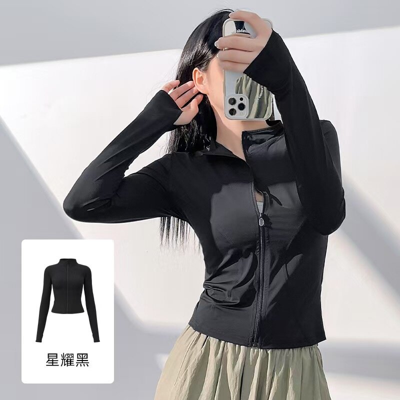 修身防晒衣女薄款拉链外套速干轻薄高级感减龄防晒服
