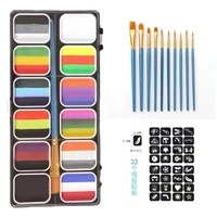 Окрашенная кисть, наклейка, 32 цветов, 2 оттенок, 10 шт