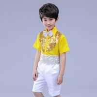 Желтая галстук-бабочка, утягивающий пояс на талию