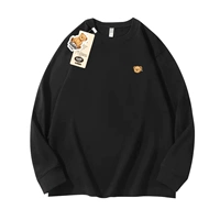 Черный лонгслив, с медвежатами