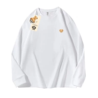 Белый лонгслив, с медвежатами