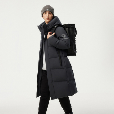 坦博尔羽绒服男款冬长款加厚休闲