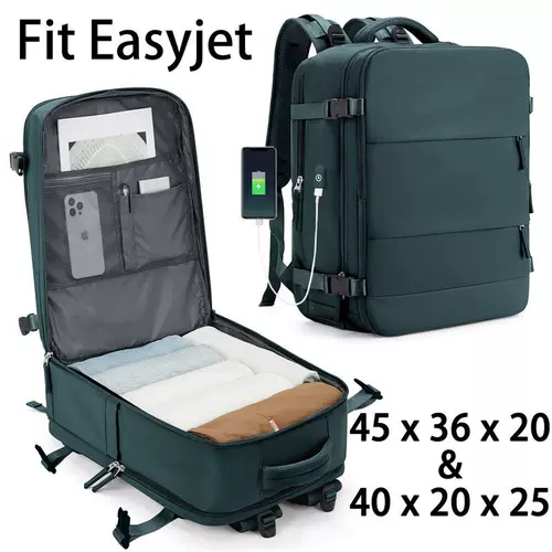 Easyjet Cabin Bag 45x36x20 Backpack, 40x25x20 Ryanair Carry-
