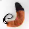 Nick Tails Fursuit Hoàn Chỉnh Zootopia Fox Phù Hợp Với Tai Headband Real Fox Cos Đạo Cụ Triển Lãm Truyện Tranh Đồ chơi đuôi cáo