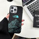 The North Face Trendy Fashionable Purple Mountain Graphic Phone Case for iPhone 17, 16, 15, 14, 13 and 12