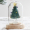 Тёмно - зеленая голубая рождественская елка (стеклянная крышка)
