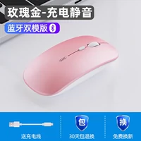 Розовое золото/Bluetooth Edition [Silent и Silent+зарядка] Wireless+Bluetooth 5.0