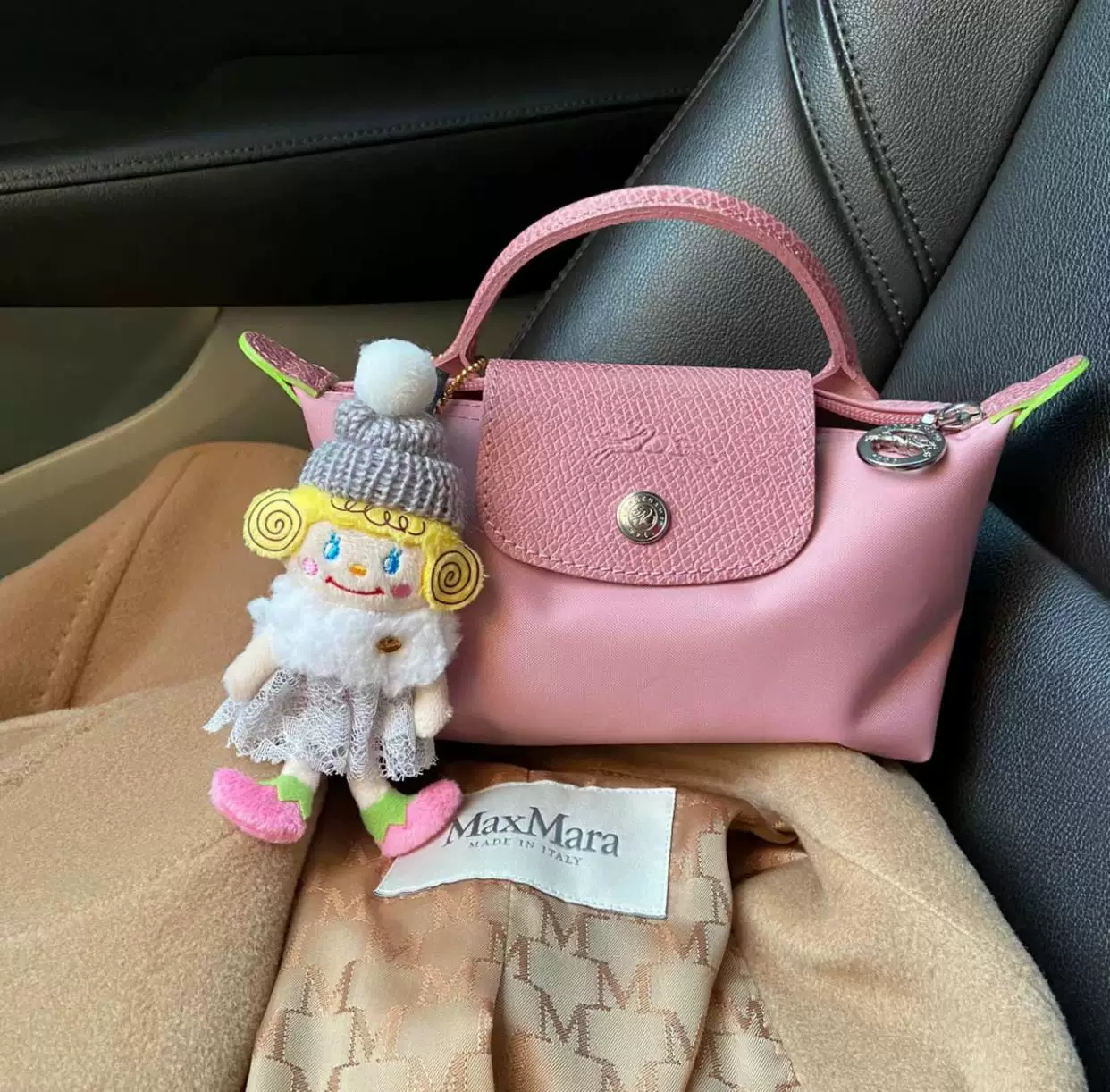 Строго отобранная во Франции сумка Longchamp MINI Mini Mini Dumpling Women Hands Hands Pack Short Paper White