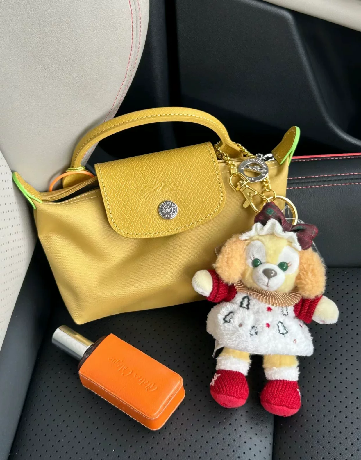 Строго отобранная во Франции сумка Longchamp MINI Mini Mini Dumpling Women Hands Hands Pack Short Paper White