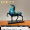 (Шуньфэн) Большой латунный большой лак лошадиной синий (мраморное основание)