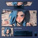 Blue Hair Girl · Kuyu [Super Clear Transfer |