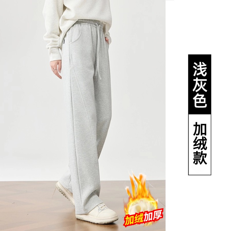 马克华菲 女款秋冬纯棉美式运动裤香蕉裤 双重优惠折后￥55包邮 加绒款同价