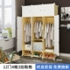 Tủ quần áo vải đơn giản tủ quần áo hiện đại cho thuê phòng với vải phòng ngủ giả gỗ rắn lắp ráp tủ lưu trữ nhựa - Buồng