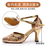 Обувь на высоком каблуке, танцующие туфли, из натуральной кожи, мягкая подошва