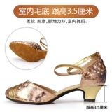 Обувь на высоком каблуке, танцующие туфли, из натуральной кожи, мягкая подошва