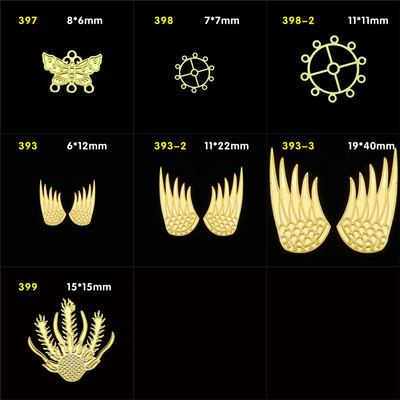 taobao agent 393-399 Phoenix phoenix tail wings, butterfly circle connecting parts, good moon round flower tablet OB Xinyi doll