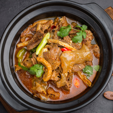 湖南常德特产牛三鲜罐头800g牛肉火锅速食钵子菜红烧牛杂香辣熟食