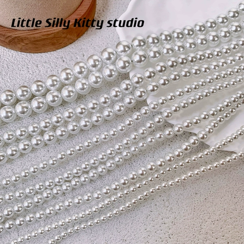 Стеклянное украшение-шарик из жемчуга, импортные бусины, браслет из бисера, серьги, в корейском стиле