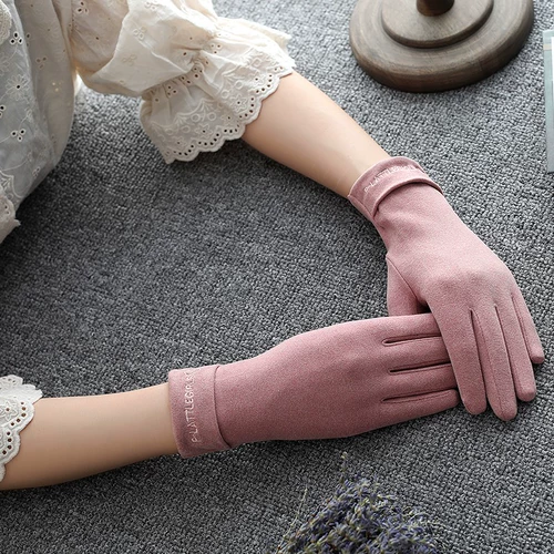 Зимние тонкие весенние удерживающие тепло утепленные ветрозащитные эластичные перчатки