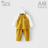 Детский комплект, весенний осенний хлопковый комбинезон для мальчиков, 2020, в западном стиле