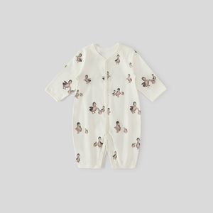 宝宝连体衣春秋哈衣初生儿四季款睡衣春季新生婴儿儿衣服a类纯棉