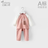 Детский комплект, весенний осенний хлопковый комбинезон для мальчиков, 2020, в западном стиле