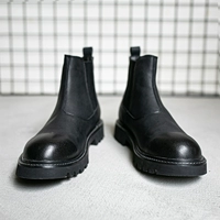 Martens, короткие сапоги для отдыха, ботинки, челси в английском стиле, из натуральной кожи, в британском стиле, осенние
