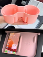 Розовый силиконовый комплект, держатель для стакана