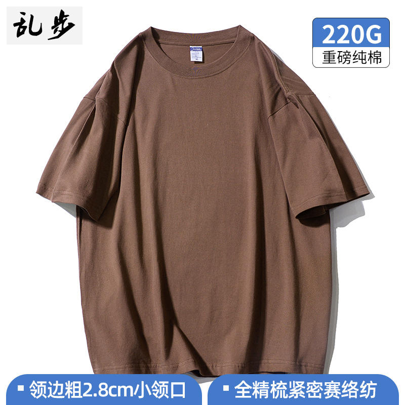 APP端#Rampo 乱步 男士220G重磅纯棉T恤  3元首单礼+卷后16.01元（拍220g款）