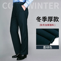 Зеленые зимние штаны