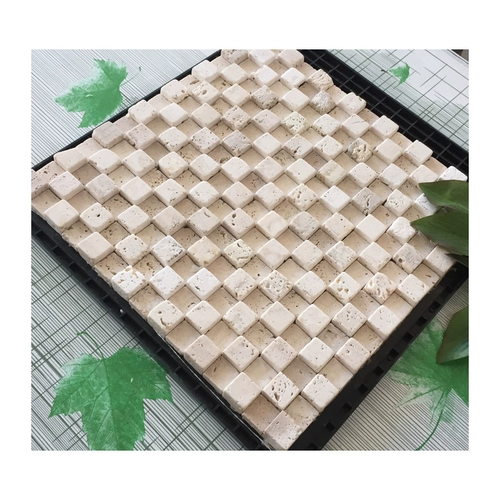 Мраморная мозаика на стену, 3D, ископаемые, с печатью вашего логотипа