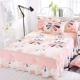 Giường ngủ loại giường ga trải giường phòng ngủ mới bao gồm giường đơn sắc bảo vệ thời trang nệm cậu bé bìa vải ren - Váy Petti