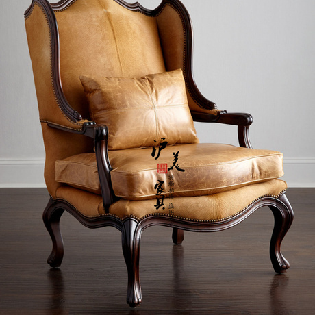 【实木真皮老虎椅】_沙发单人椅子图片_单人椅子价格_搭配分享 - 爱