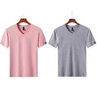 5201 Pink [v -neck]+серый [v -neck]