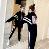 Весенний осенний спортивный костюм для отдыха, комплект для школьников и студентов, оверсайз, в корейском стиле