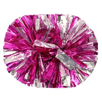 Большая ручка серебра+розовая красная