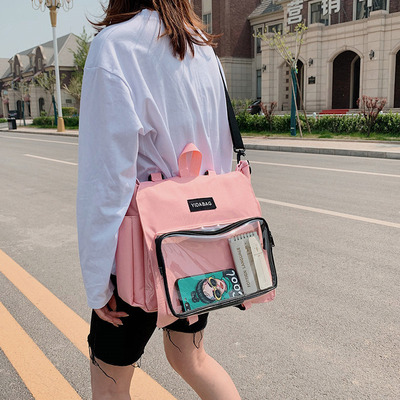 taobao agent Fashionable shoulder bag, brand one-shoulder bag, school bag, internet celebrity, for students
